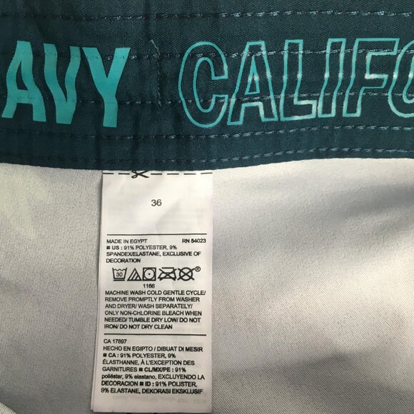 Old Navy Board Shorts Mens 36 Pineapple Print 10" Inseam UPF 40 Built-In Flex - Picture 9 of 16